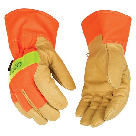 KINCO Kinco Enhanced Visibility Insulated Pigskin Hi-Vis Gloves 1938 XLG